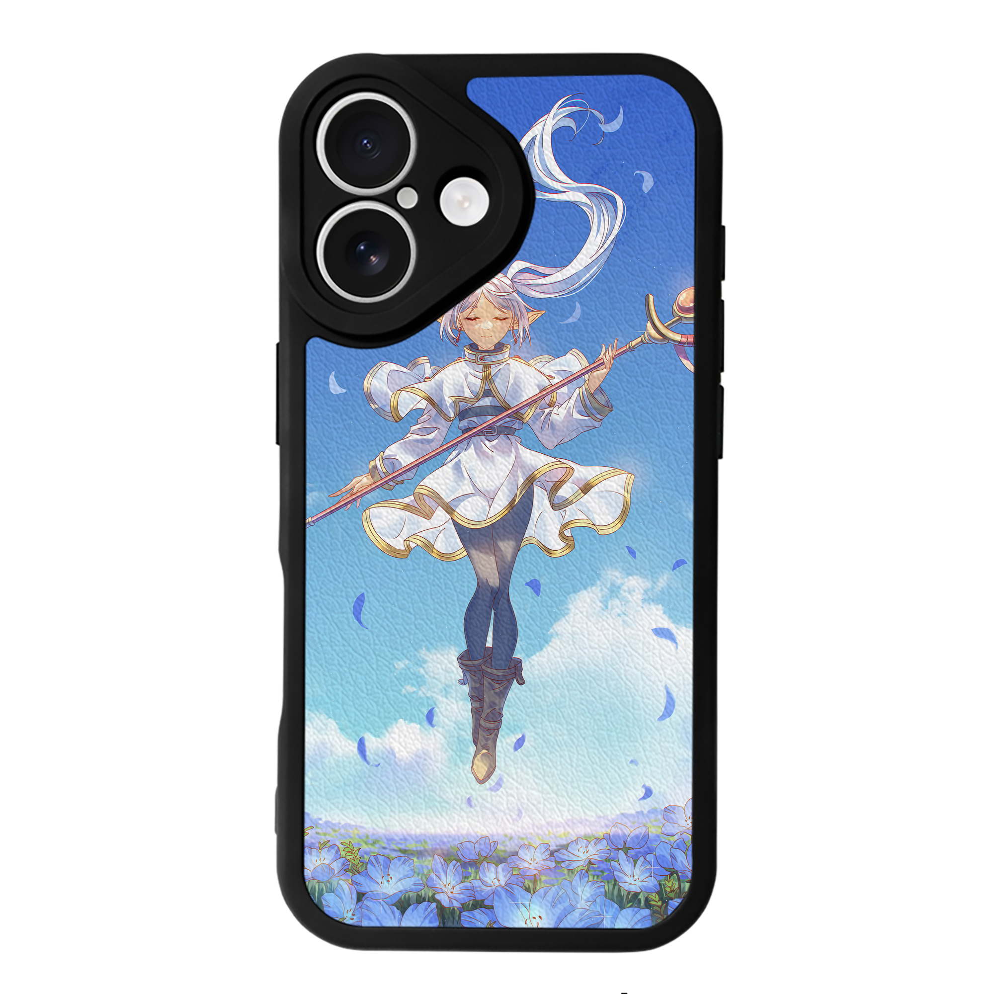 （画像用） 葬送のフリーレン Frieren 【iPhone 16シリーズ対応】シリコンスマホケース（レザー調） 材質：シリコン